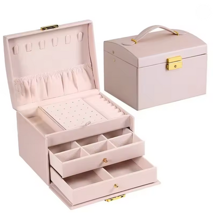 Elegant Multi-Functional Jewellery Organizer Box – Spacious, Secure & Stylish Storage for Rings, Necklaces, Bracelets, and More